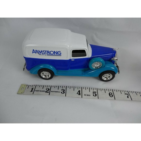 Armstrong Air 1936 Dodge die cast truck Van LIBERTY CLASSICS BANK Blue White - Picture 9 of 9